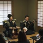 女義太夫の竹本越若さんと鶴澤賀寿さん