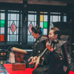 浄瑠璃の竹本越若さん、三味線の鶴澤賀寿さん